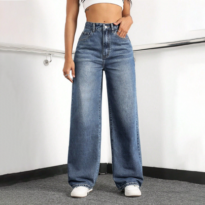 👖50% OFF NOW! 🔥 Women's High-Waisted Straight Leg Denim Jeans – Flattering Fit, Comfortable Stretch & Versatile Everyday Style ✨