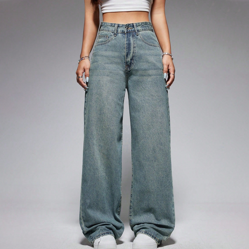 👖50% OFF NOW! 🔥 Women's High-Waisted Straight Leg Denim Jeans – Flattering Fit, Comfortable Stretch & Versatile Everyday Style ✨