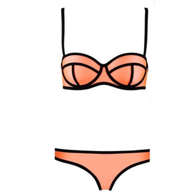 📢📢50% OFF ⏰Ladies Sexy Color Block Bikini Set