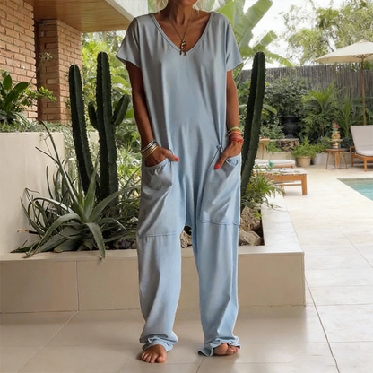 ❣️New Arrival❣️Women's Oversized V-Neck Casual Jumpsuit