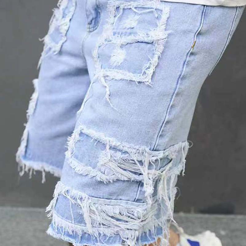 💎 -50% ON MEN'S RIPPED DENIM SHORTS! 💎 Bold Distressed Design, Breathable Cotton Blend & Straight-Leg Fit for Summer Street Style ✨