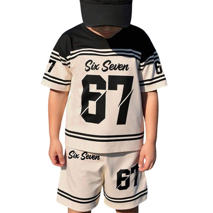 ⏳50% OFF NOW !!⏰Boys' 3D Print T-Shirt & Shorts Set