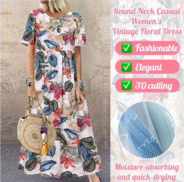 👗 50% OFF NOW! 🌿 | Pure Cotton Long Skirt – Vintage Print & Relaxed Fit 🌸