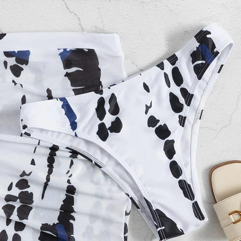 📢📢44% OFF !!!⏰🏖️Women's Ruched 3-Piece Bikini Set