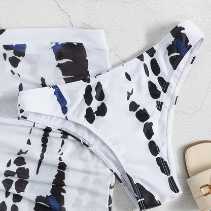 📢📢44% OFF !!!⏰🏖️Women's Ruched 3-Piece Bikini Set