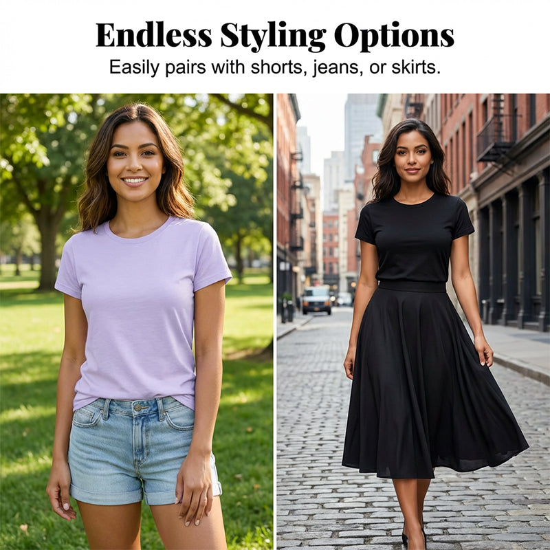 👕⏰ 57% OFF LIMITED TIME! 5-Pack Solid Color Cotton T-Shirts – Premium Basics, Comfort Fit & Wardrobe Essentials 🧺