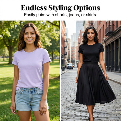👕⏰ 57% OFF LIMITED TIME! 5-Pack Solid Color Cotton T-Shirts – Premium Basics, Comfort Fit & Wardrobe Essentials 🧺