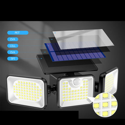 🔆 50% OFF NOW! 💡 3-Head Solar Security Light with Motion Sensor – Adjustable Heads, Ultra-Bright LEDs & All-Weather Durability ✨
