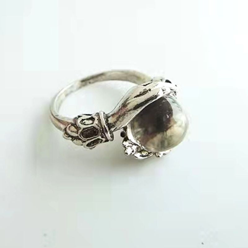 💍 50% OFF NOW! 🔮 Gothic Crystal Ball Hand Ring – Adjustable fit, sparkling gem & vintage vibes – perfect for witchy style, costumes or everyday edgy accessorizing 🖤