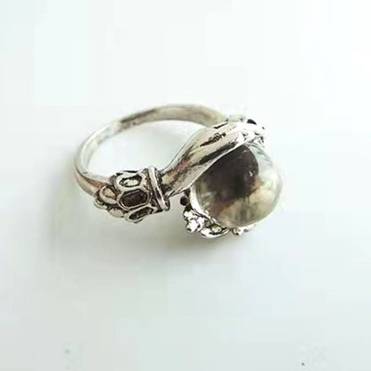 💍 50% OFF NOW! 🔮 Gothic Crystal Ball Hand Ring – Adjustable fit, sparkling gem & vintage vibes – perfect for witchy style, costumes or everyday edgy accessorizing 🖤