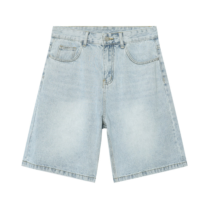 🩳 50% OFF NOW! 👖 Men's Vintage Relaxed Fit Denim Shorts – Premium Washed Denim, Deep Pockets & Streetwear Style ✨