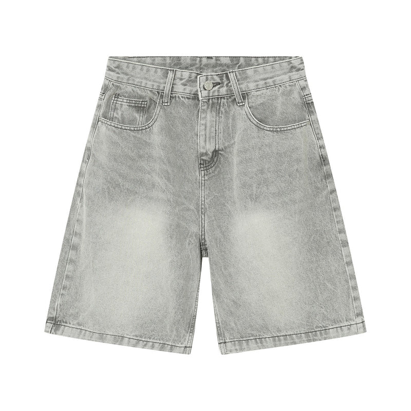 🩳 50% OFF NOW! 👖 Men's Vintage Relaxed Fit Denim Shorts – Premium Washed Denim, Deep Pockets & Streetwear Style ✨