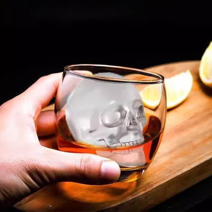 🧊 50% OFF! 💀DIY Silicone Skull Ice Cube Tray – Giant Slow-Melt Skull for Whiskey & Cocktails – Food-Grade & Multi-Use Mold 🥃