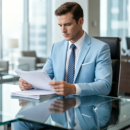 📢📢60% OFF !! ⏰Men's 2-Piece Modern Fit Business Suit Set