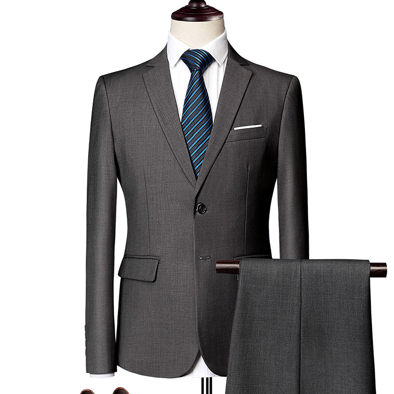 📢📢60% OFF !! ⏰Men's 2-Piece Modern Fit Business Suit Set