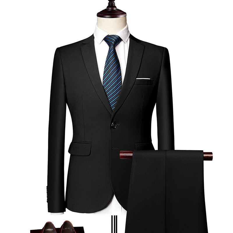 📢📢60% OFF !! ⏰Men's 2-Piece Modern Fit Business Suit Set