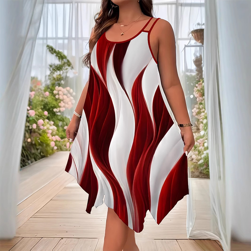 📢📢50% OFF !! ⏰Women Fashion Sleeveless Double Strap Midi Dress