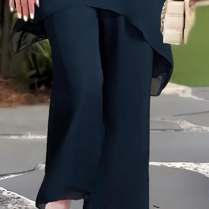 📢📢30% OFF !! ⏰Charming Irregular Top & Wide Leg Pants Set