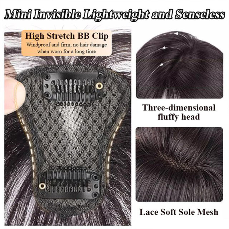 📢📢50% OFF !! ⏰Seamless Clip-on French Bangs Wig
