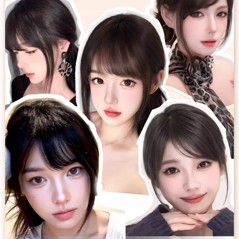 📢📢50% OFF !! ⏰Seamless Clip-on French Bangs Wig