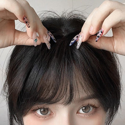 📢📢50% OFF !! ⏰Seamless Clip-on French Bangs Wig