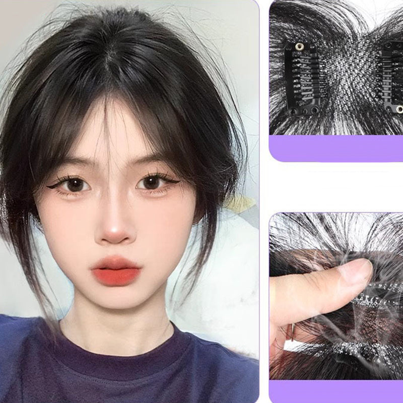 📢📢50% OFF !! ⏰Seamless Clip-on French Bangs Wig