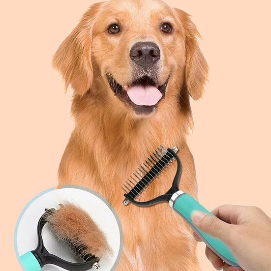 📢📢40% OFF !! ⏰Double-Sided Deshedding Pet Grooming Brush