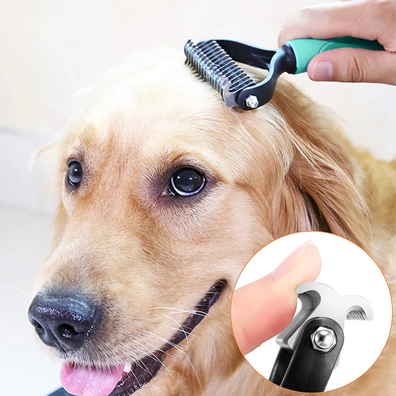 📢📢40% OFF !! ⏰Double-Sided Deshedding Pet Grooming Brush