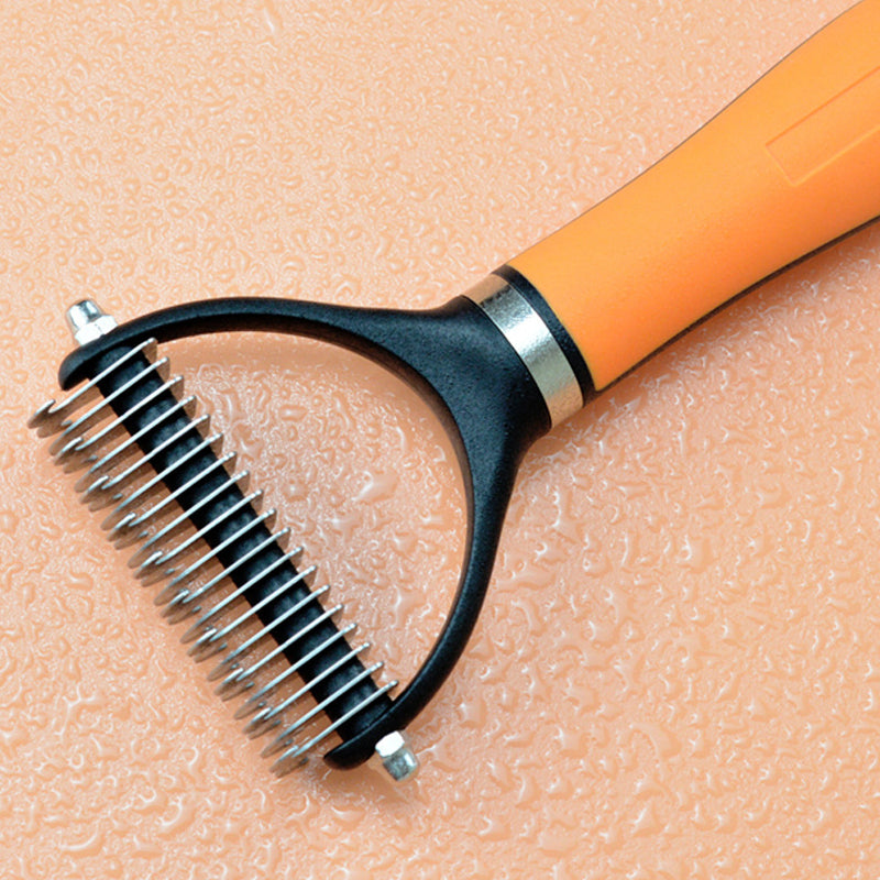 📢📢40% OFF !! ⏰Double-Sided Deshedding Pet Grooming Brush