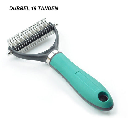📢📢40% OFF !! ⏰Double-Sided Deshedding Pet Grooming Brush