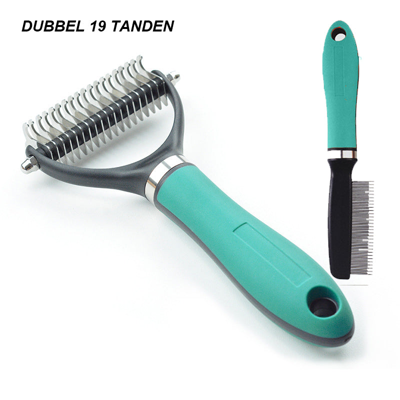 📢📢40% OFF !! ⏰Double-Sided Deshedding Pet Grooming Brush