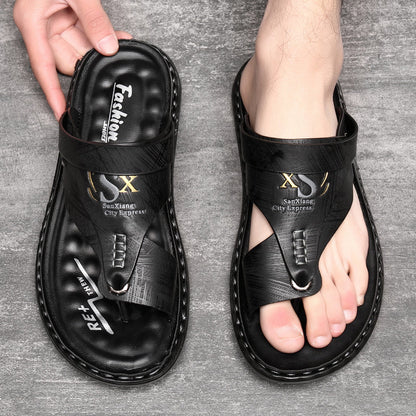 📢📢50% OFF !! ⏰Breathable Soft Leather Outdoor Sandals for Men in Plus Sizes
