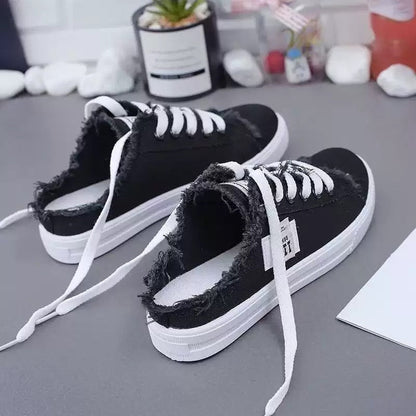 👟 46% OFF NOW! 👖 Women's Denim Mule Trainers – Easy Slip-On, Comfortable Sole & Perfect for a Casual Summer Look ☀️