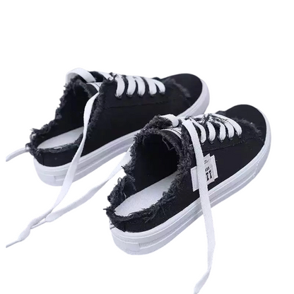 👟 46% OFF NOW! 👖 Women's Denim Mule Trainers – Easy Slip-On, Comfortable Sole & Perfect for a Casual Summer Look ☀️