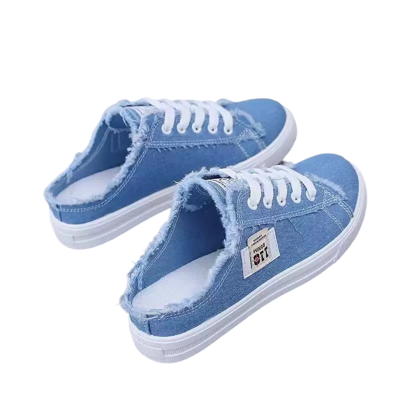 👟 46% OFF NOW! 👖 Women's Denim Mule Trainers – Easy Slip-On, Comfortable Sole & Perfect for a Casual Summer Look ☀️