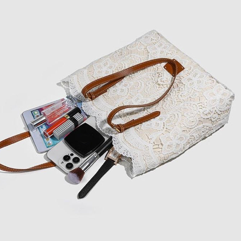 🌸 LIMITED-TIME 50% OFF! 👛 Vintage Lace Shoulder Bag – Elegant, Spacious, Adjustable Strap 💼