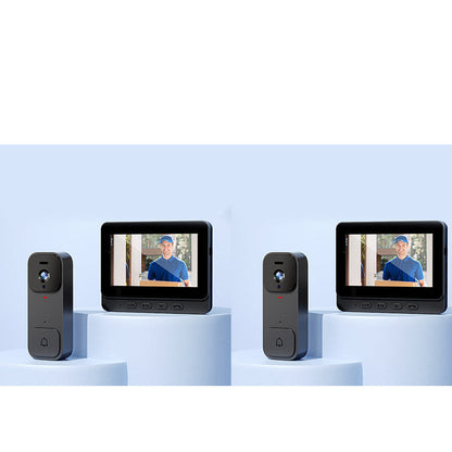 ⏳Time-Limited Special⏰Smart Video Doorbell with 4.3" Display – Two-Way Audio, Night Vision, Wide Angle 🏠