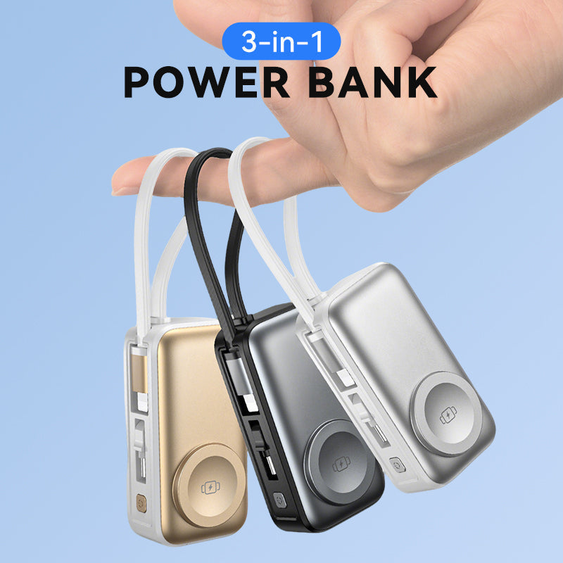 🔋 50% OFF NOW! 📱 3-in-1 Magnetic Power Bank – Wireless Charging, Built-in Cables & Compact Design ✈️