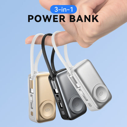 🔋 50% OFF NOW! 📱 3-in-1 Magnetic Power Bank – Wireless Charging, Built-in Cables & Compact Design ✈️