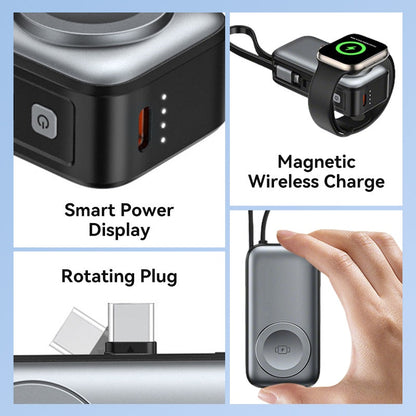 🔋 50% OFF NOW! 📱 3-in-1 Magnetic Power Bank – Wireless Charging, Built-in Cables & Compact Design ✈️
