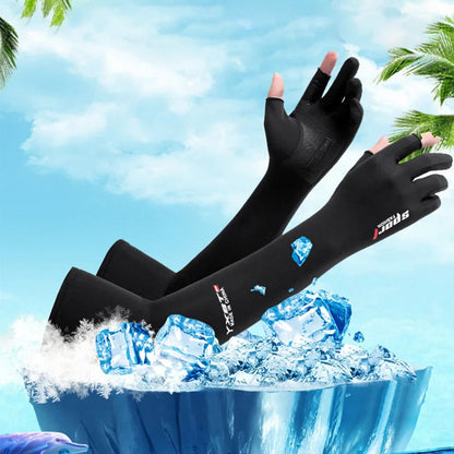 📢📢40% OFF !! ⏰Cycling Sun Protection Ice Silk Arm Sleeves