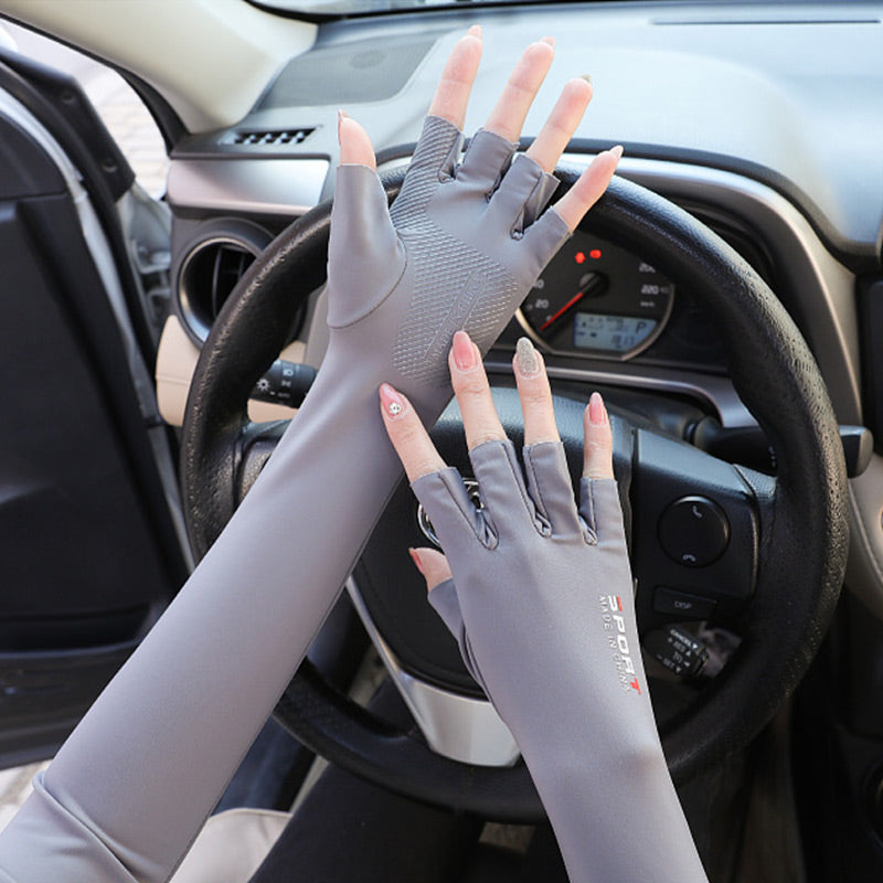 📢📢40% OFF !! ⏰Cycling Sun Protection Ice Silk Arm Sleeves