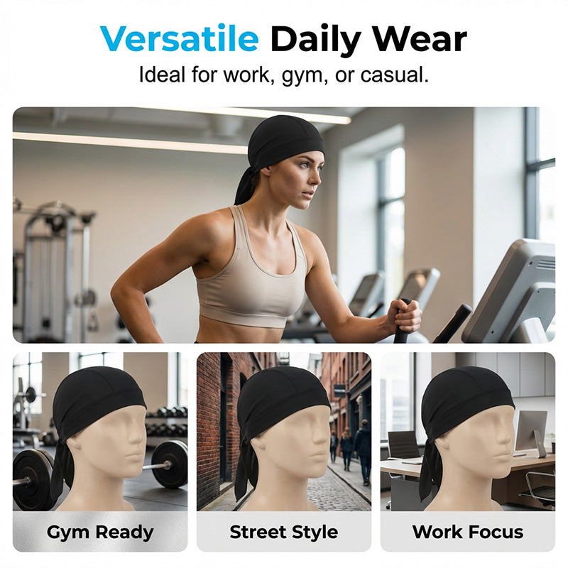 🧢 Buy 1, get 2 free! 💨 Unisex Breathable Beanie – Adjustable Straps & Moisture-Wicking ✨