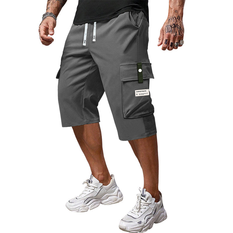 🩳 LIMITED-TIME 50% OFF! ✨ Men's Cargo Capri Pants – Lightweight, Multi-Pocket, Drawstring Waist 🏃‍♂️