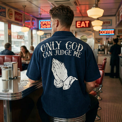 👕 50% OFF NOW! 🙏 Men's Praying Hands Graphic Tee – Soft Cotton & Symbolic Design – Casual & Versatile Style 🕊️