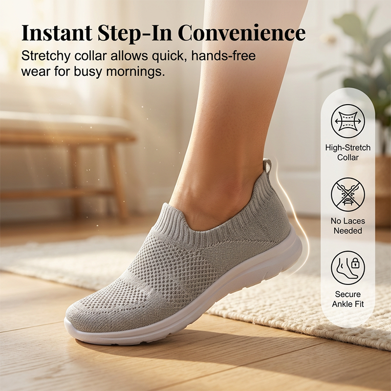 👟 LIMITED-TIME 50% OFF! 🌿 Women's Slip-On Shoes – Breathable Mesh, Lightweight, Comfortable, Anti-Slip ✨