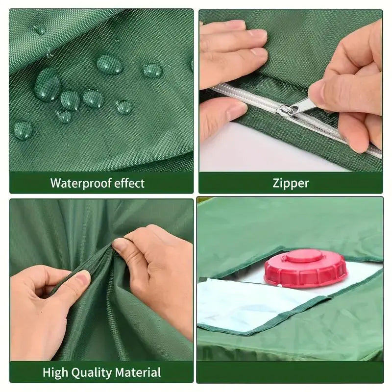 🎉 2026 Sale — Over 14,000 Sold! 🛡️ Waterproof Outdoor IBC Tote Cover – Heavy-Duty 210D Oxford Fabric ☀️
