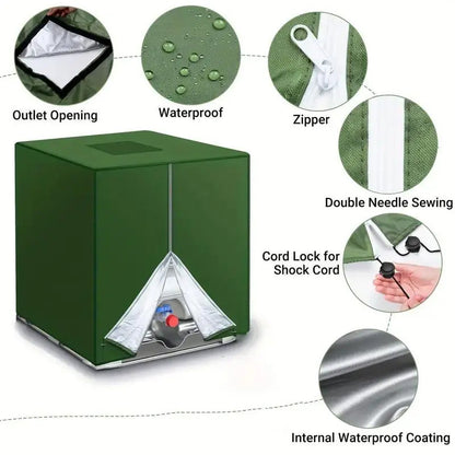 🎉 2026 Sale — Over 14,000 Sold! 🛡️ Waterproof Outdoor IBC Tote Cover – Heavy-Duty 210D Oxford Fabric ☀️
