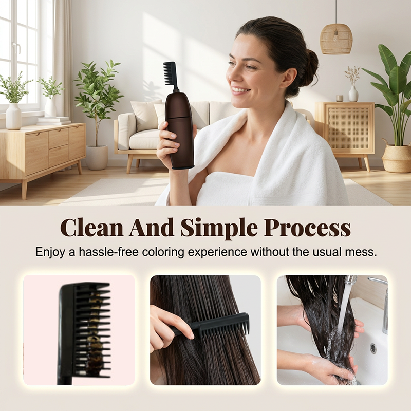💇 LIMITED-TIME 50% OFF! 💥 Natural Plant-Derived Gentle Hair Color – Gray Coverage, Long-Lasting, Easy Apply ✨