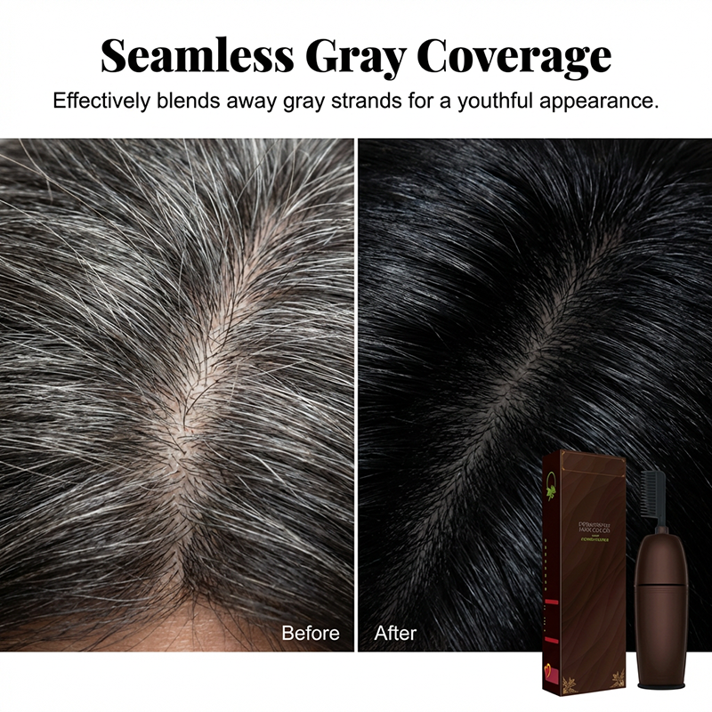 💇 LIMITED-TIME 50% OFF! 💥 Natural Plant-Derived Gentle Hair Color – Gray Coverage, Long-Lasting, Easy Apply ✨